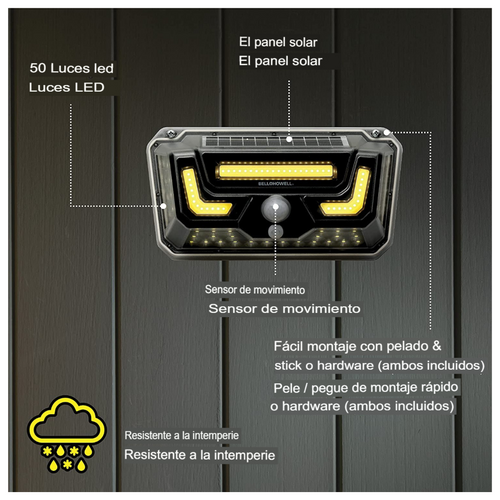 Foco + Sensor Bionic Ligth TEK HOGAR